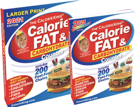 The CalorieKing Calorie, Fat and Carbohydrate Counter