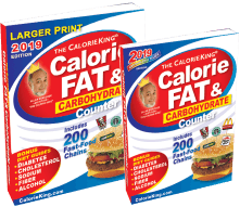 2019 CalorieKing Calorie, Fat & Carbohydrate Counter